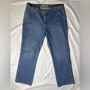 Cabela's  Carpenter Denim Jeans Size 14 Reg Womens Mid Rise Straight Leg